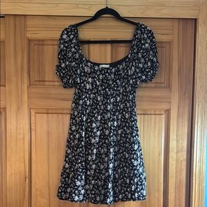 Altar'd State Black and White Floral Top